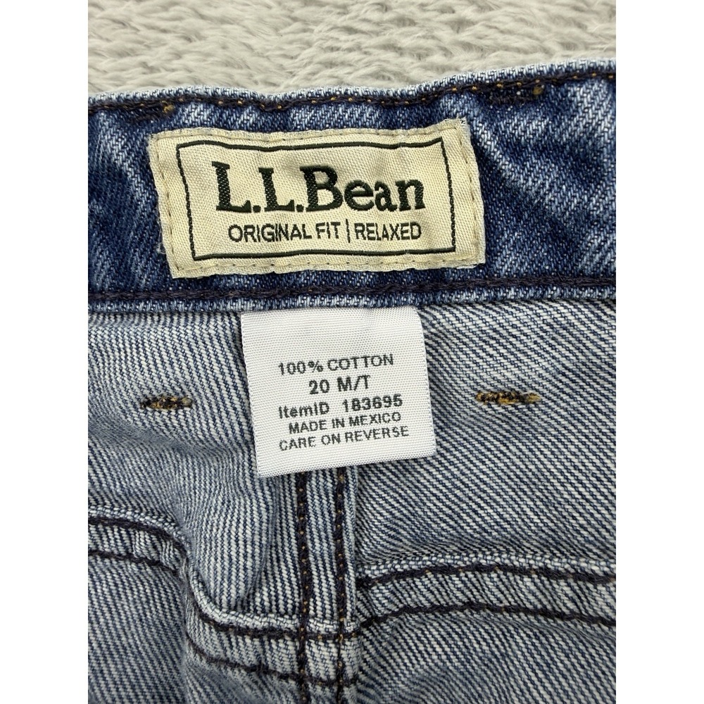 L.L. Bean Women's Size 20 Medium/Tall Jeans Original Fit Relaxed Comfort Waist - Picture 4 of 10